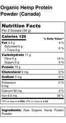 Organic Canadian Hemp Protein Powder - U-RAAW! Health Foods