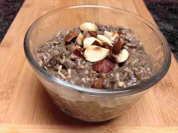 Vanilla flavoured chia pudding