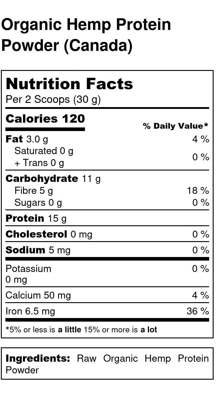 Organic Canadian Hemp Protein Powder - U-RAAW! Health Foods