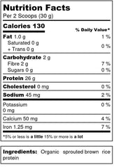 Organic Sprouted Brown Rice Protein - U-RAAW! Health Foods